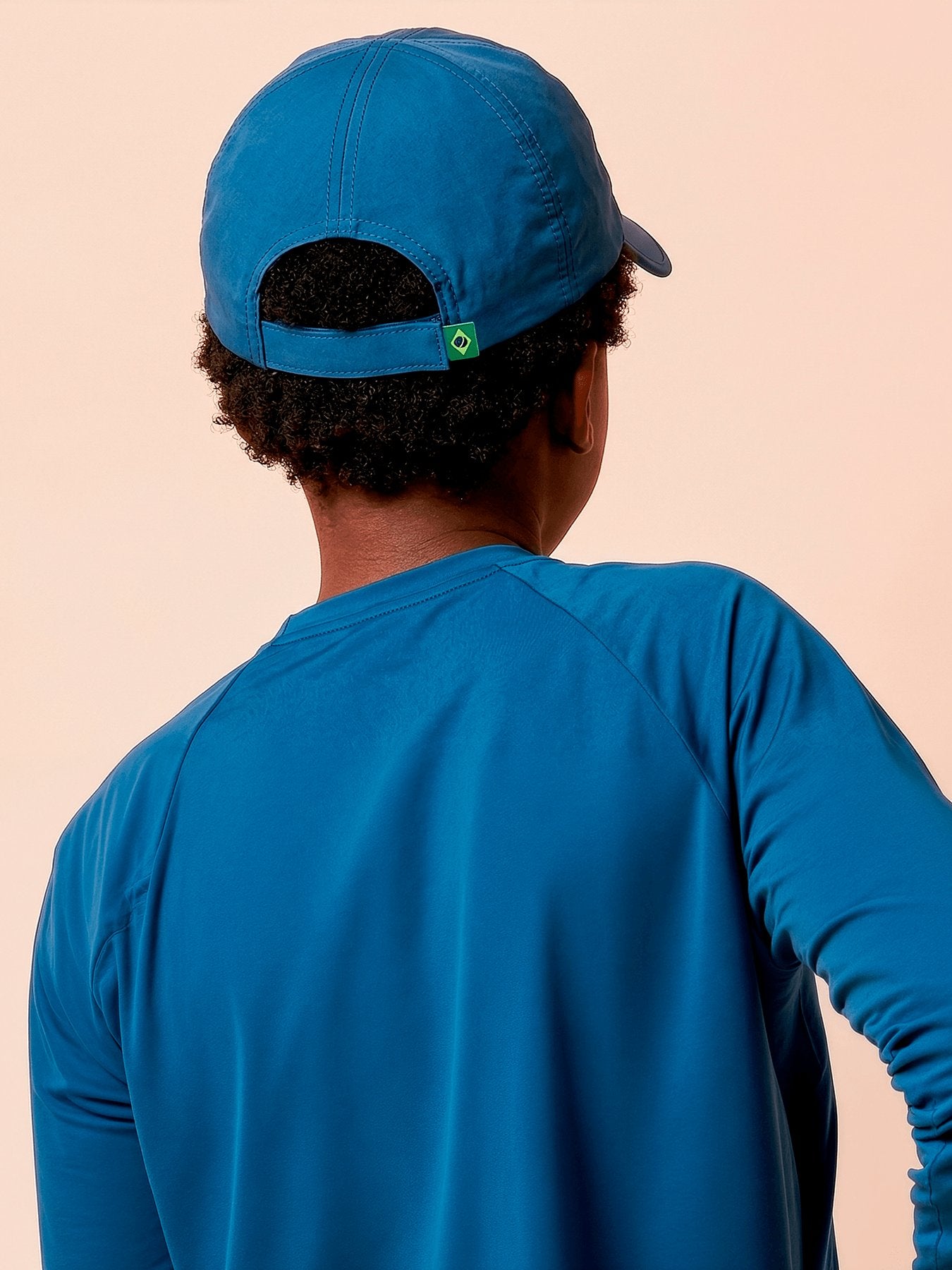 Boné UV Infantil com Proteção Solar Teens Brasil – Cobalto | Copa 2026