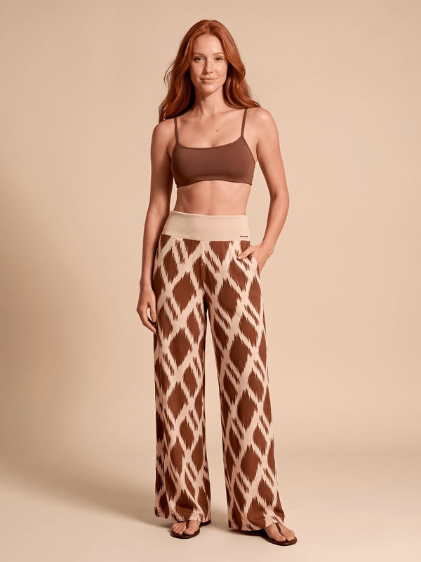 Calça UV Com Proteção Solar Rib FEM - Estampa Diamond