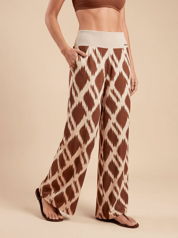 Calça UV Com Proteção Solar Rib FEM - Estampa Diamond
