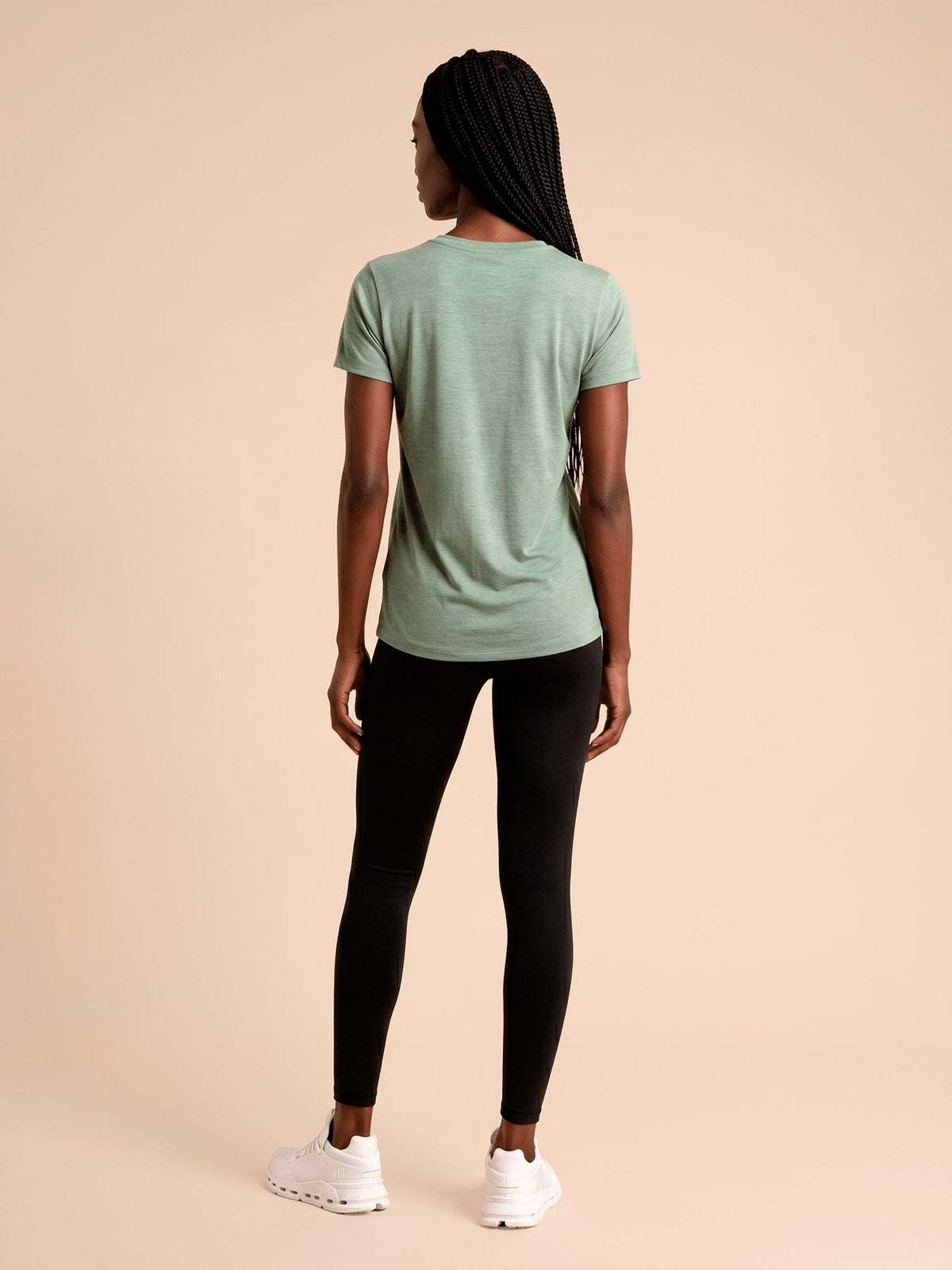 Camiseta UV Com Proteção Solar New Fit Mescla MC FEM - VERDE