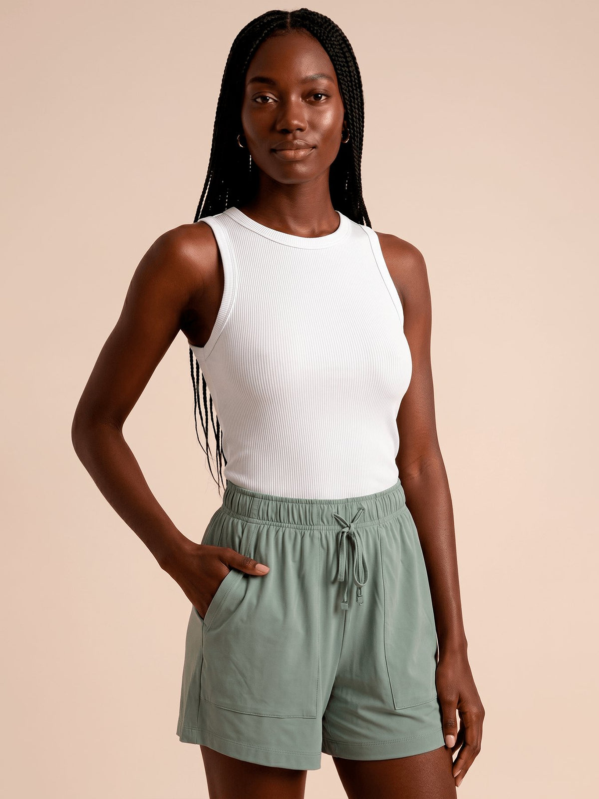 Regata UV Com Proteção Solar Canelada FEM - BRANCO