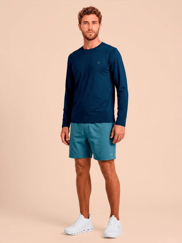 Camisa UV Masculina Com Proteção Solar UVPRO ML - AÇO