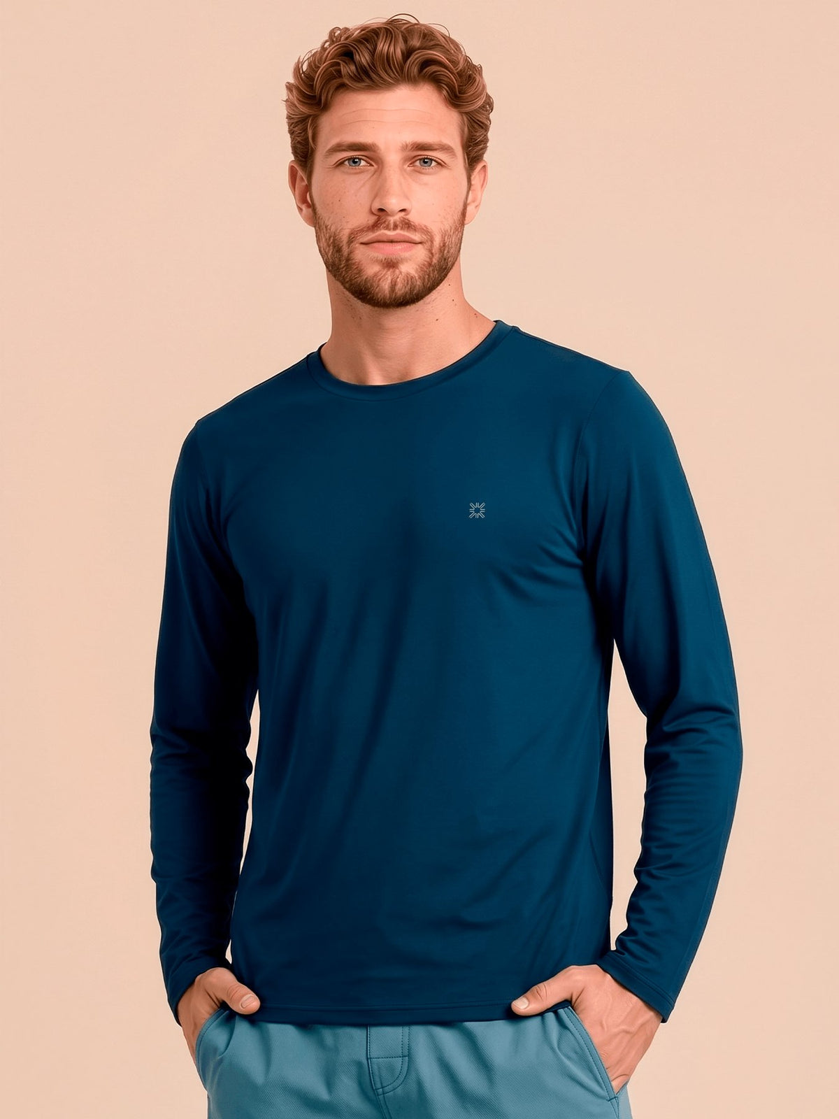 Camisa UV Masculina Com Proteção Solar UVPRO ML - AÇO