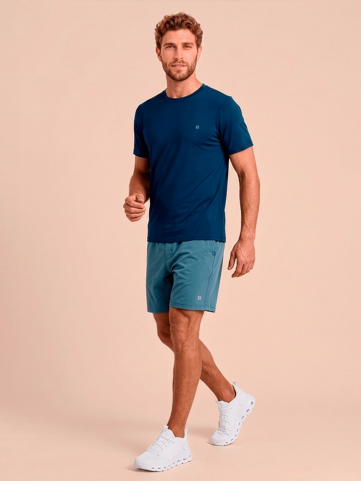 Camisa UV Masculina Com Proteção Solar UVPRO MC - COBALTO