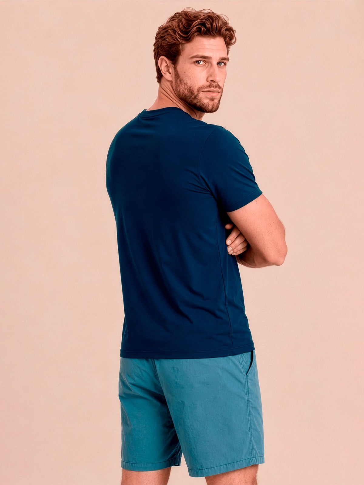 Camisa UV Masculina Com Proteção Solar UVPRO MC - COBALTO