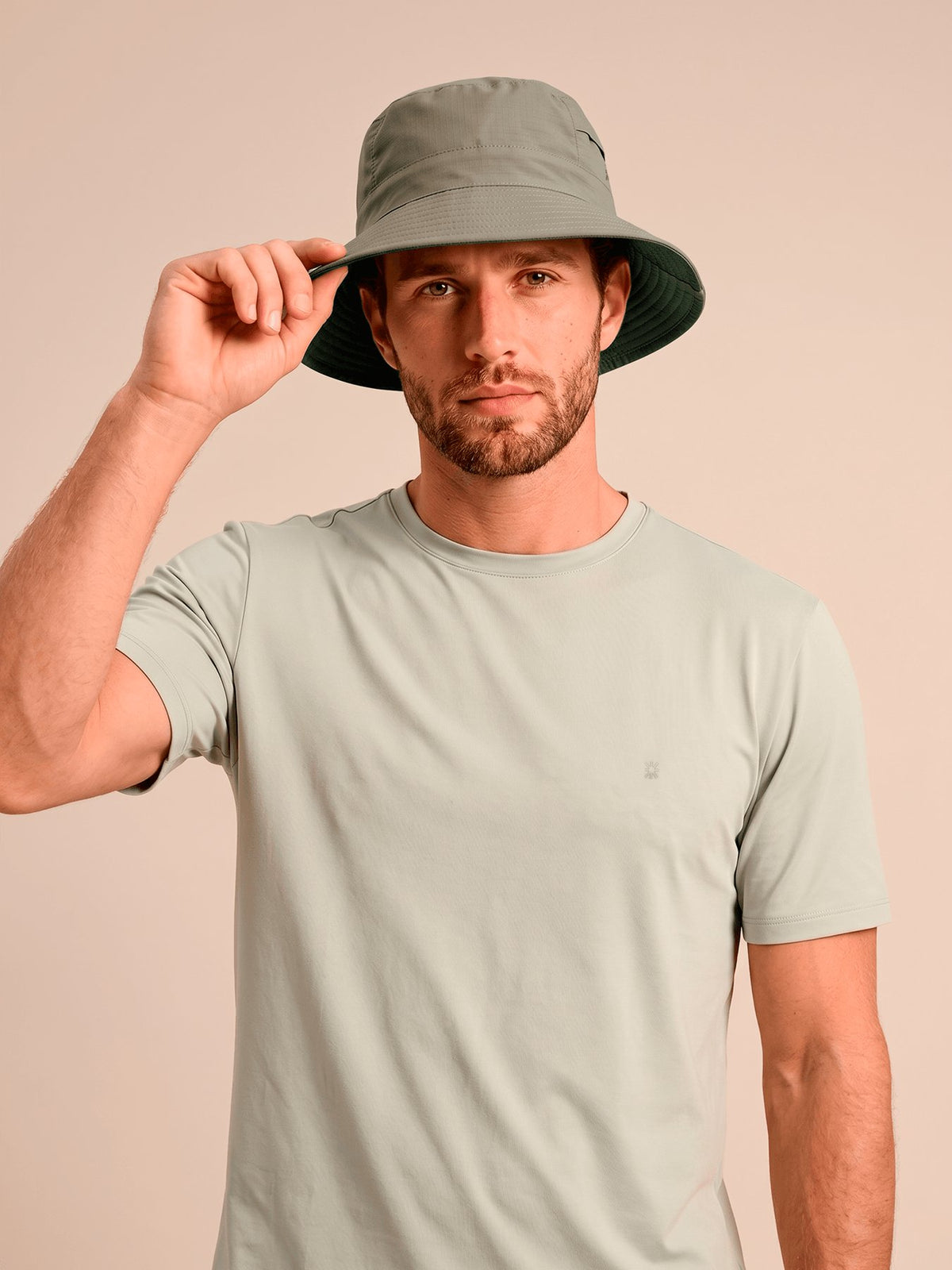 Chapéu UV Com Proteção Solar Austrália - KAKI/VERDE MILITAR