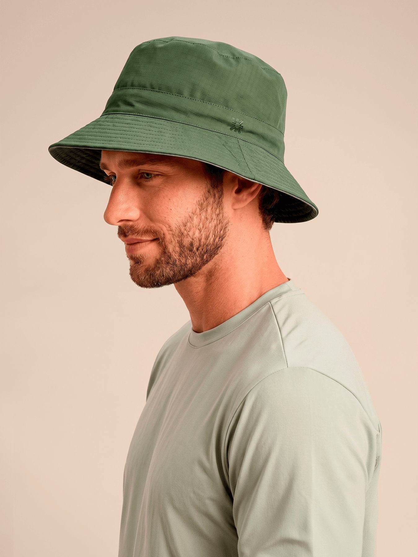 Chapéu UV Com Proteção Solar Austrália - KAKI/VERDE MILITAR