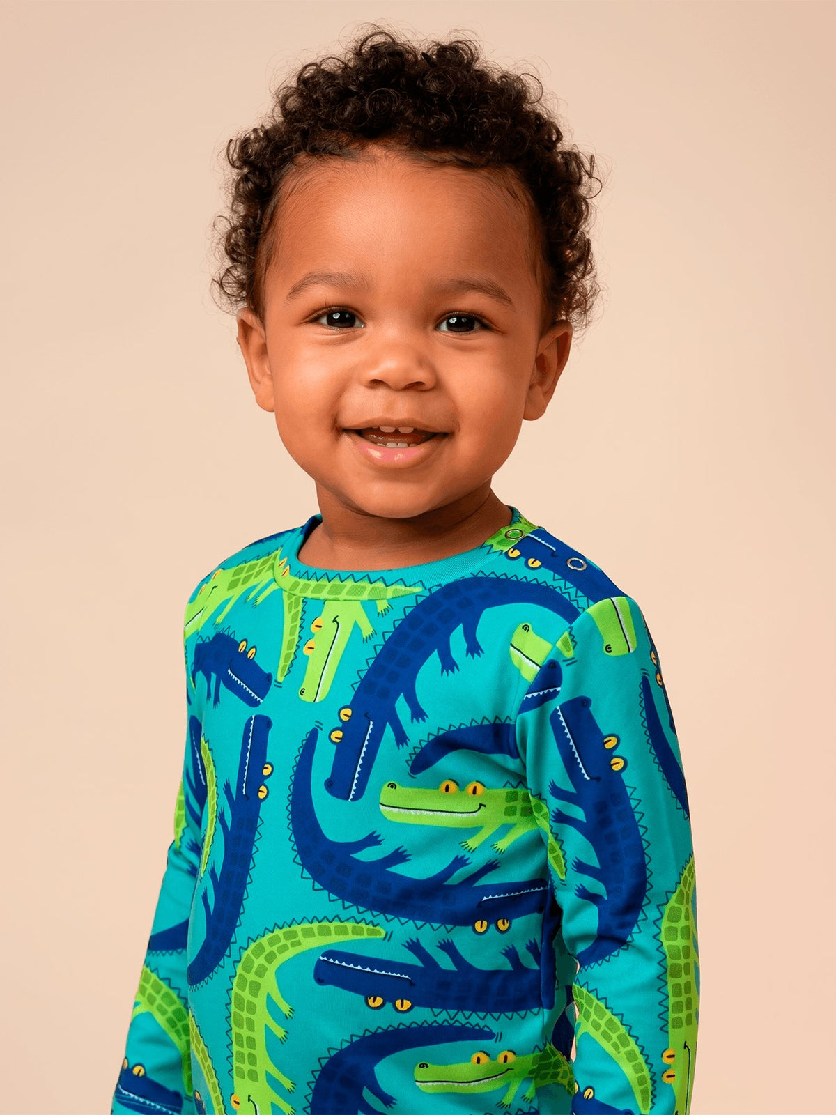 Conjunto Baby UV Com Proteção Solar ML - ESTAMPA JACARÉ