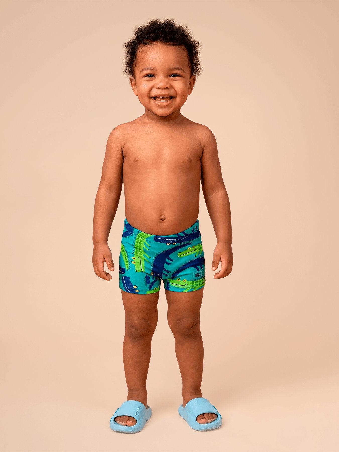 Conjunto Baby UV Com Proteção Solar ML - ESTAMPA JACARÉ
