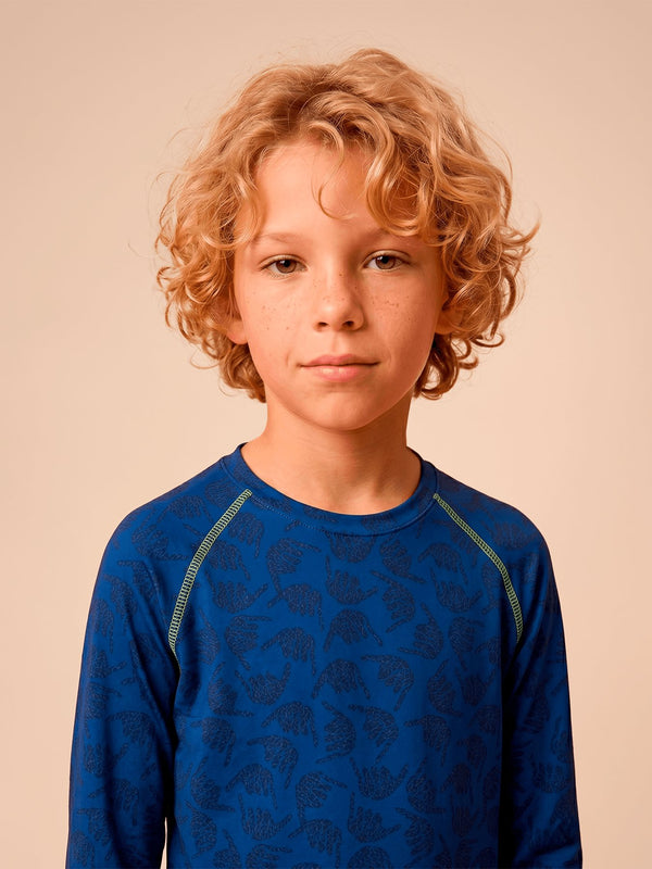 Camiseta Acqua Infantil UV Com Proteção Solar ML - Estampa Pirata Fun