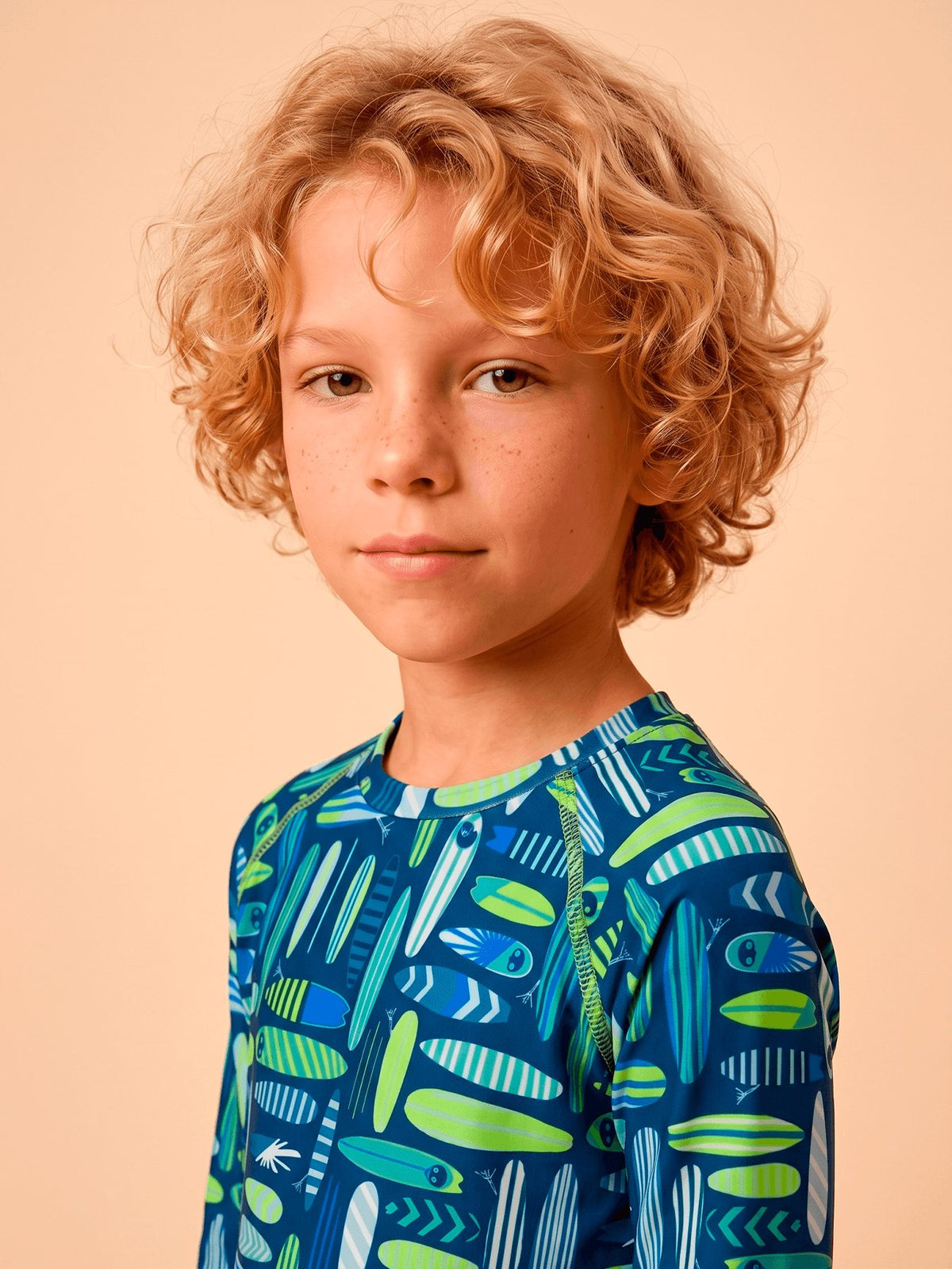 Camiseta Acqua Infantil UV Com Proteção Solar ML - ESTAMPA PRANCHAS FUN