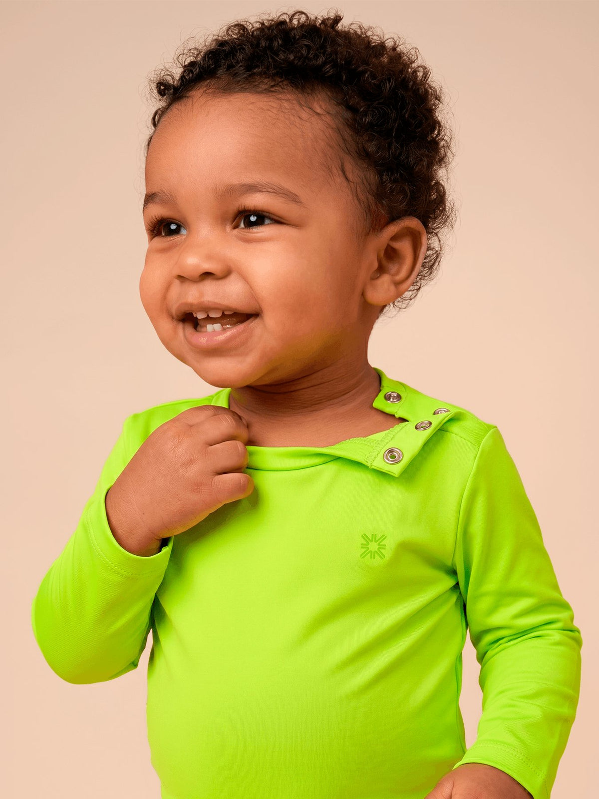 Camisa UV Bebê Com Proteção Solar - AMARELO FLUOR