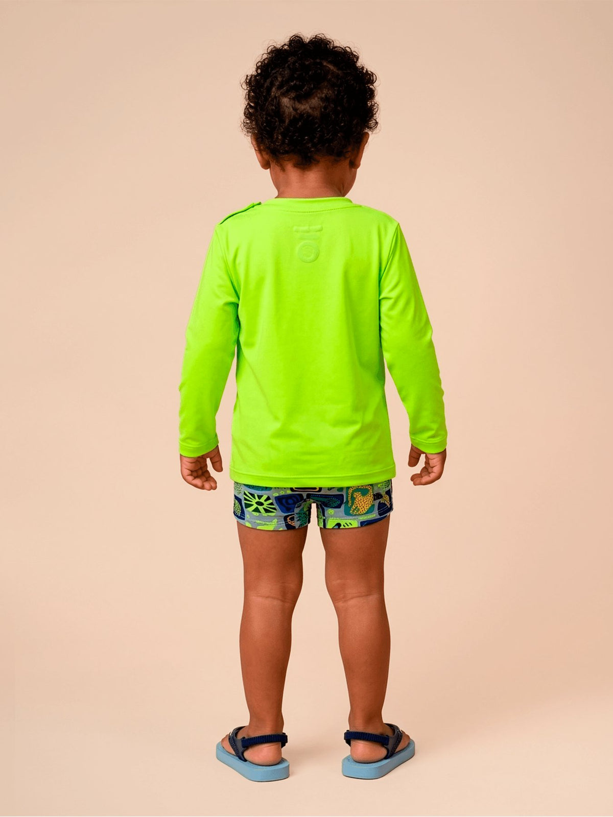 Camisa UV Bebê Com Proteção Solar - AMARELO FLUOR