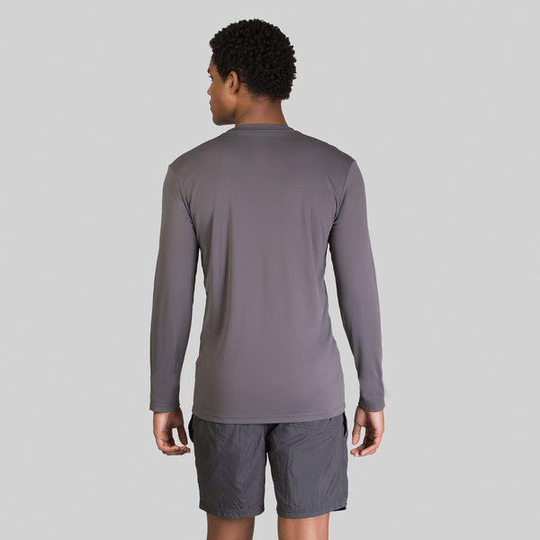 Camisa UV Masculina Com Proteção Solar Sport Fit Chumbo