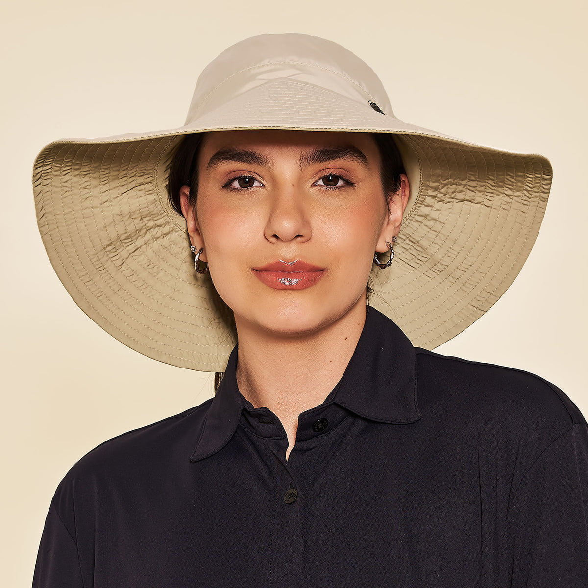 Chapéu UV Com Proteção Solar San Diego-AREIA/ KAKI