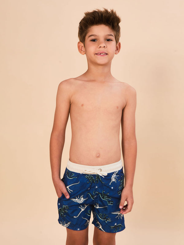Shorts Acqua Infantil UV Com Proteção Solar - ESTAMPA DINO