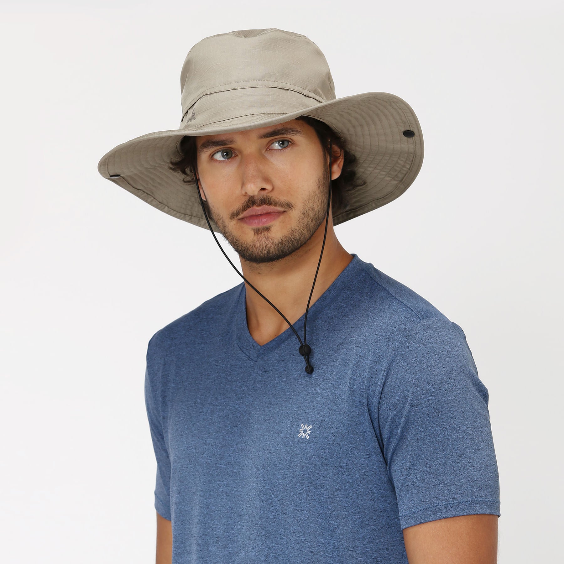 Chapéu Safari Com Proteção Solar - KAKI