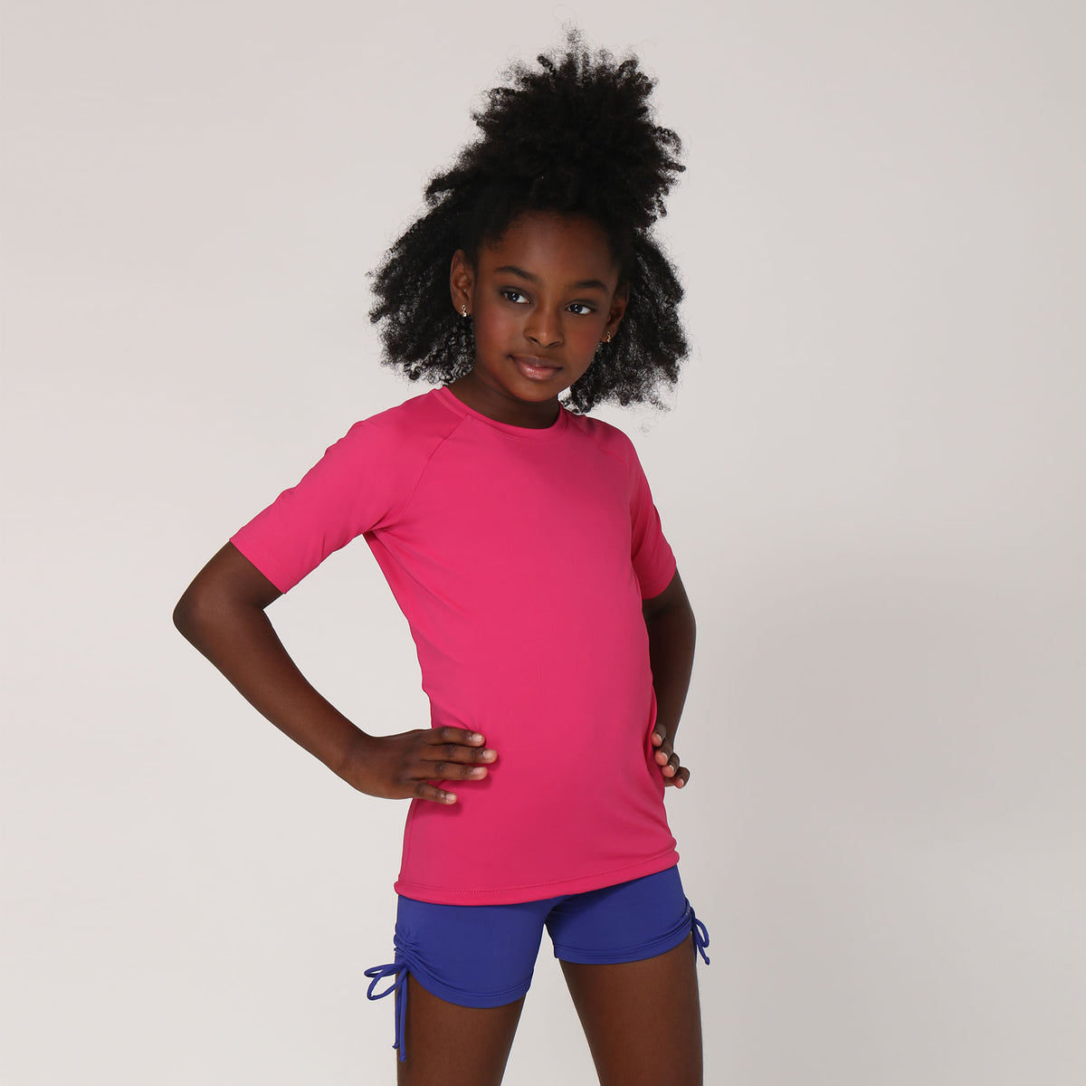 Camiseta UV Infantil Com Proteção Solar Uvpro Pink