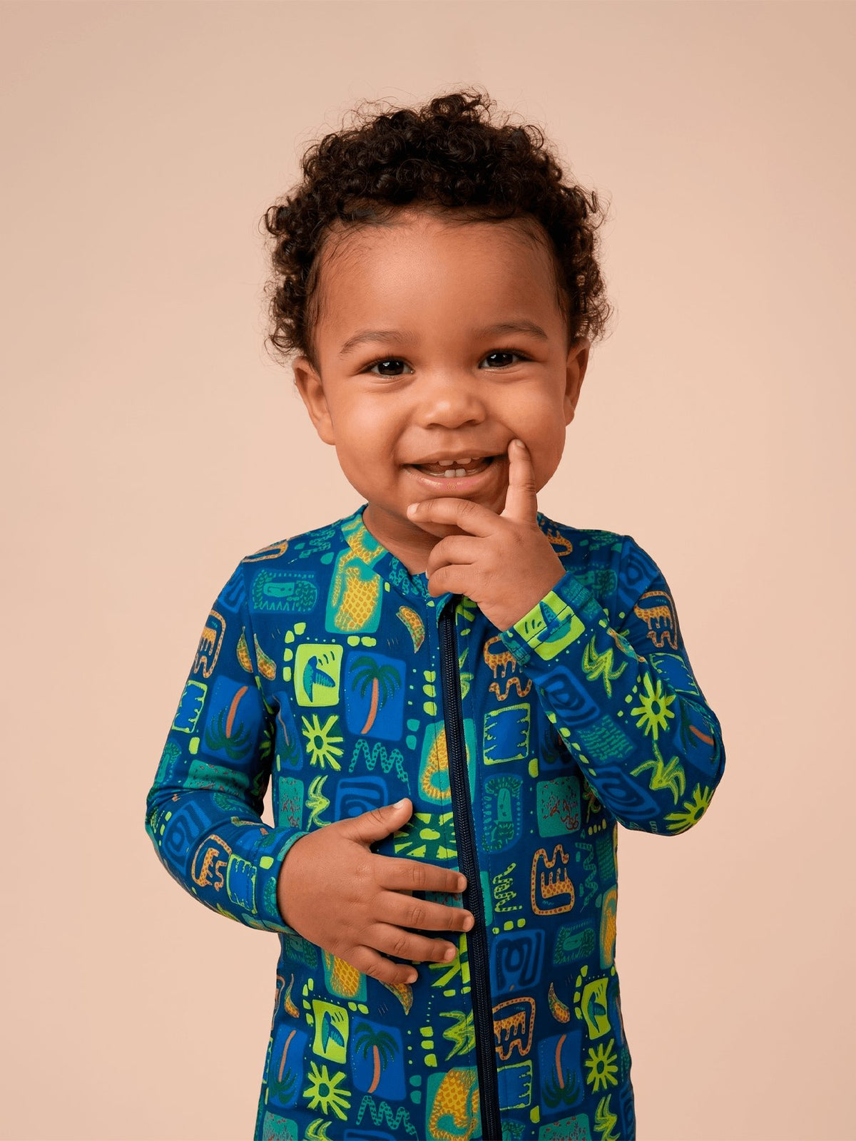 Macaquinho Baby UV Com Proteção Solar ML - Estampa Selos