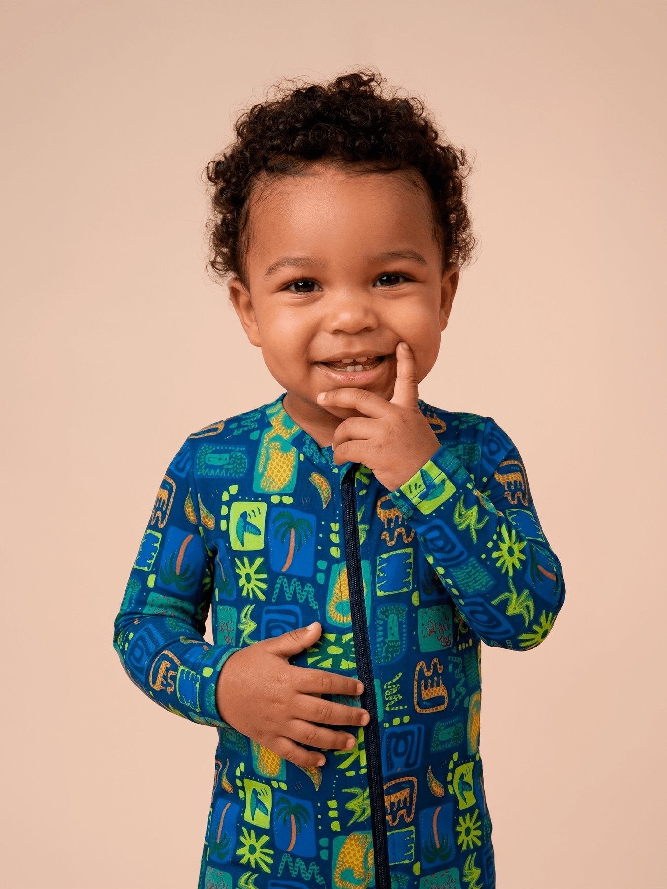 Macaquinho Baby UV Com Proteção Solar ML - Estampa Selos