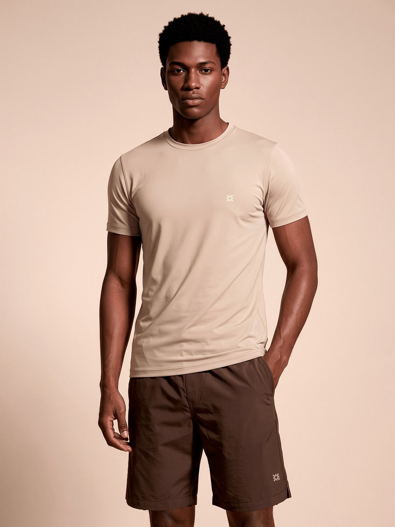 Camiseta UV Com Proteção Solar New Fit MC MASC - Areia