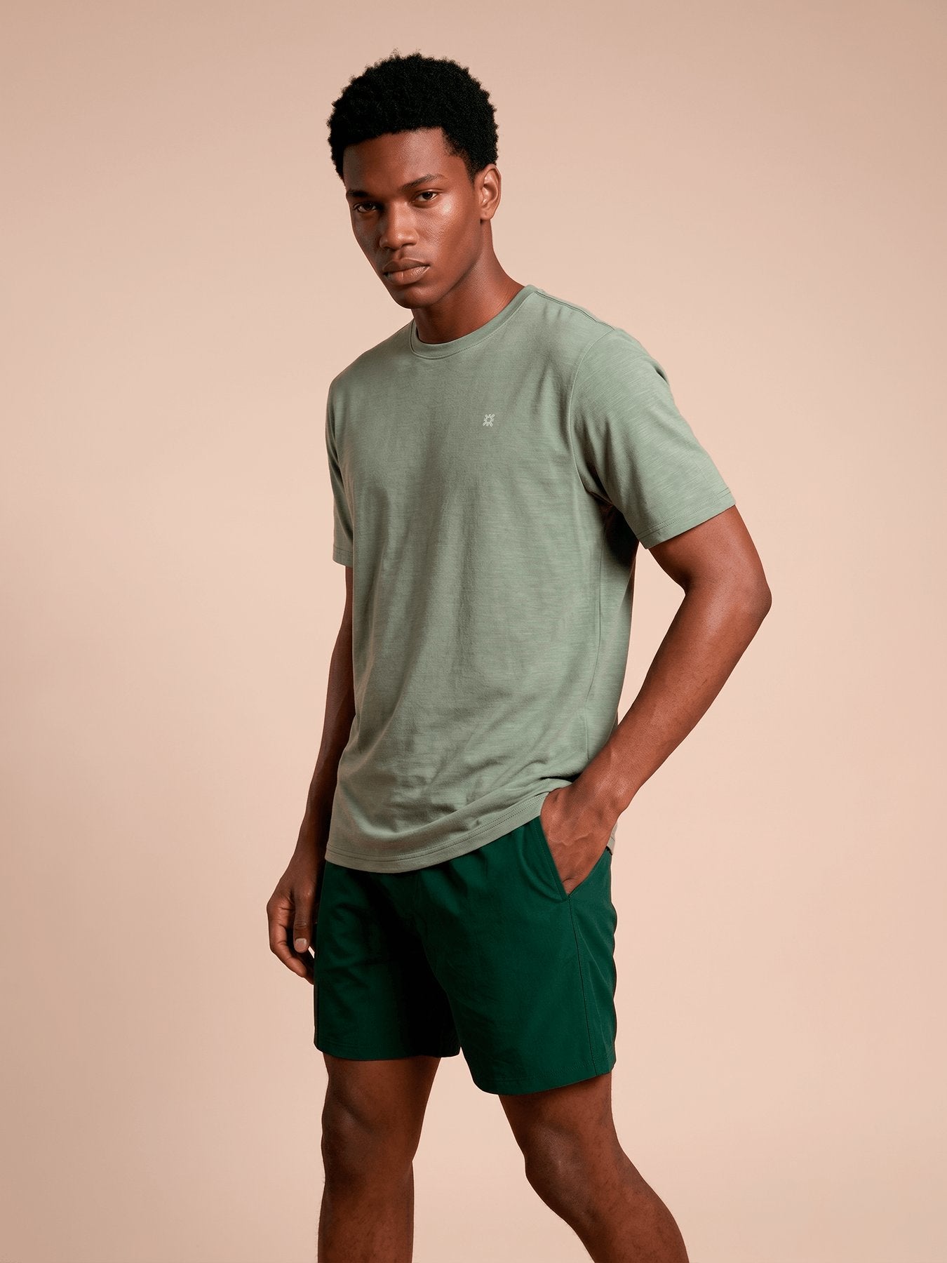 Camisa UV Masculina Com Proteção Solar New Fit Mescla MC - VERDE