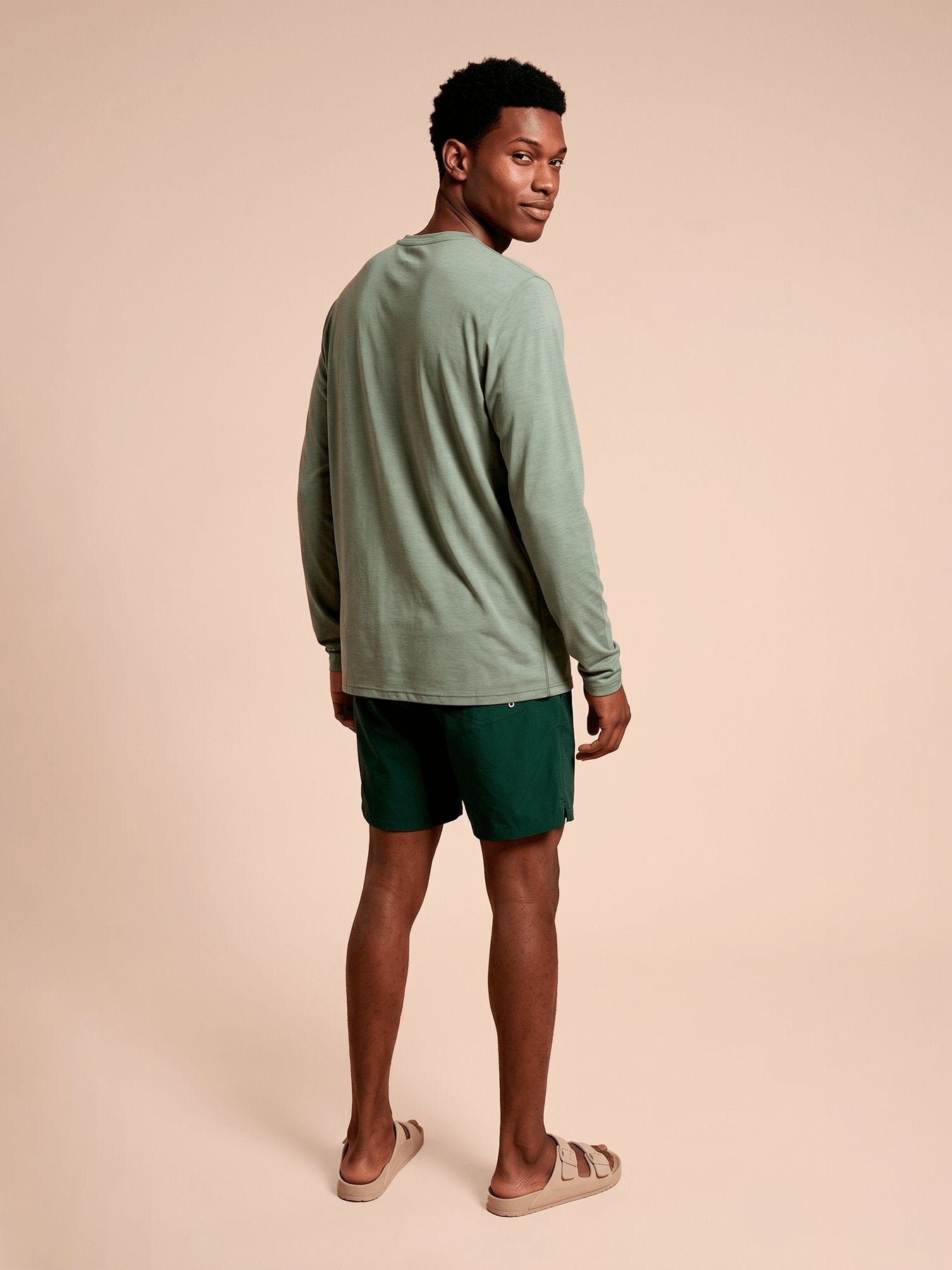 Camisa UV Masculina Com Proteção Solar New Fit Mescla ML - VERDE