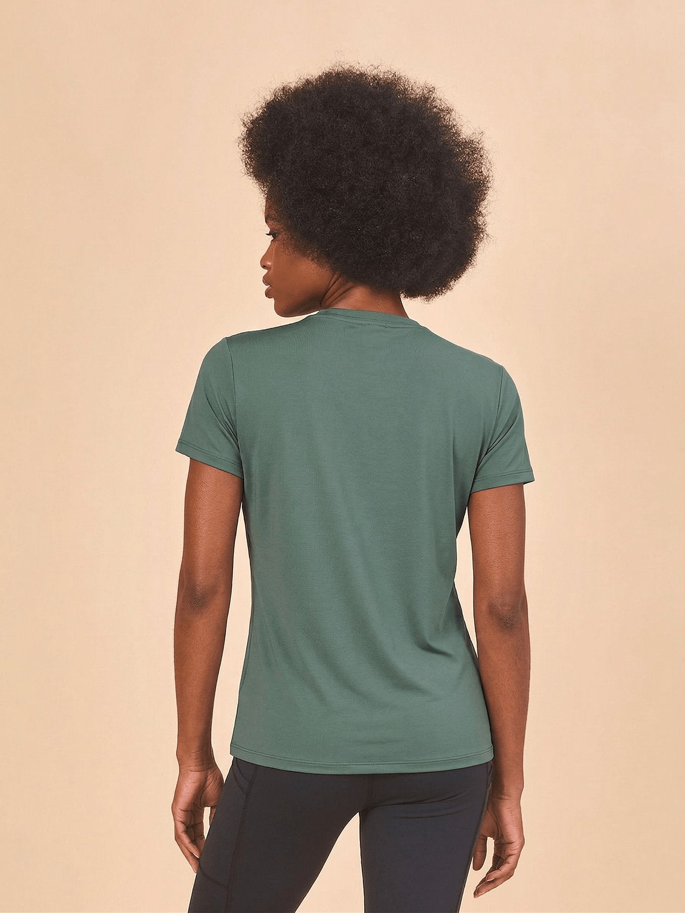 Camisa New Fit Textura UV Feminina Com Proteção Solar MC FEM - VERDE JADE