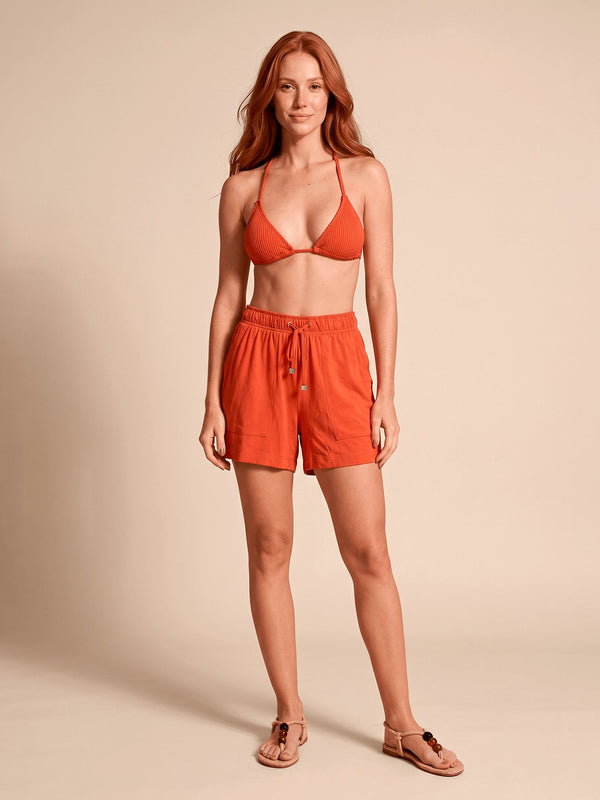 Short UV Feminino Com Proteção Solar Basic Color Up - Pitanga