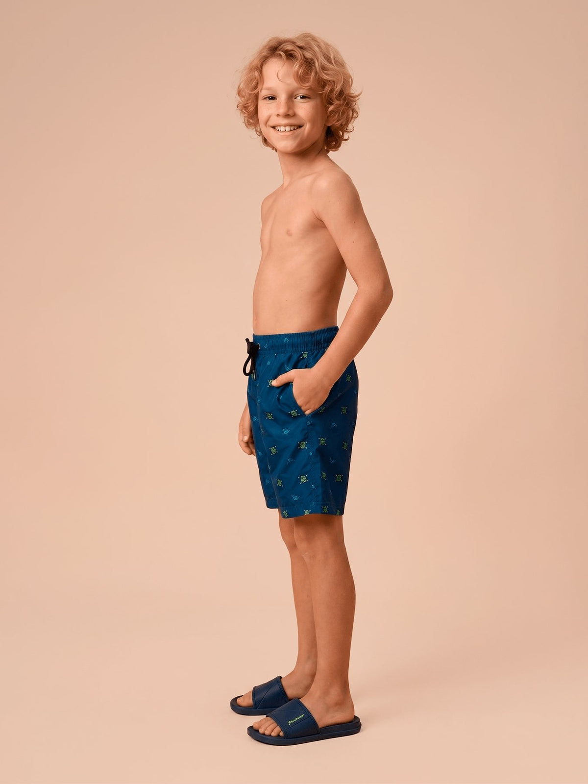 Short Acqua Infantil UV Com Proteção Solar - Estampa Pirata Fun