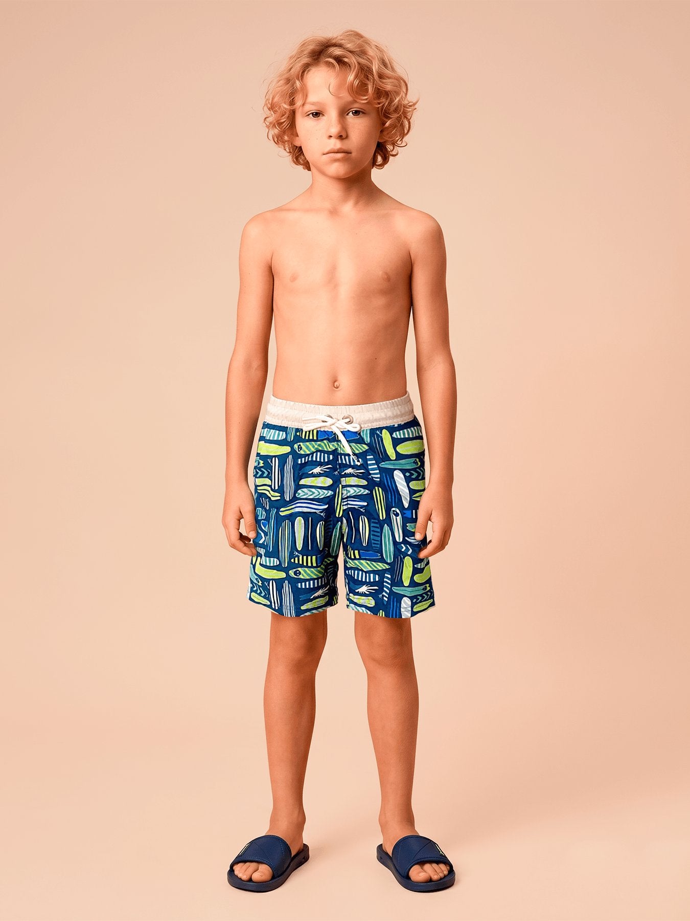 Shorts Acqua Infantil UV Com Proteção Solar - ESTAMPA PRANCHAS FUN