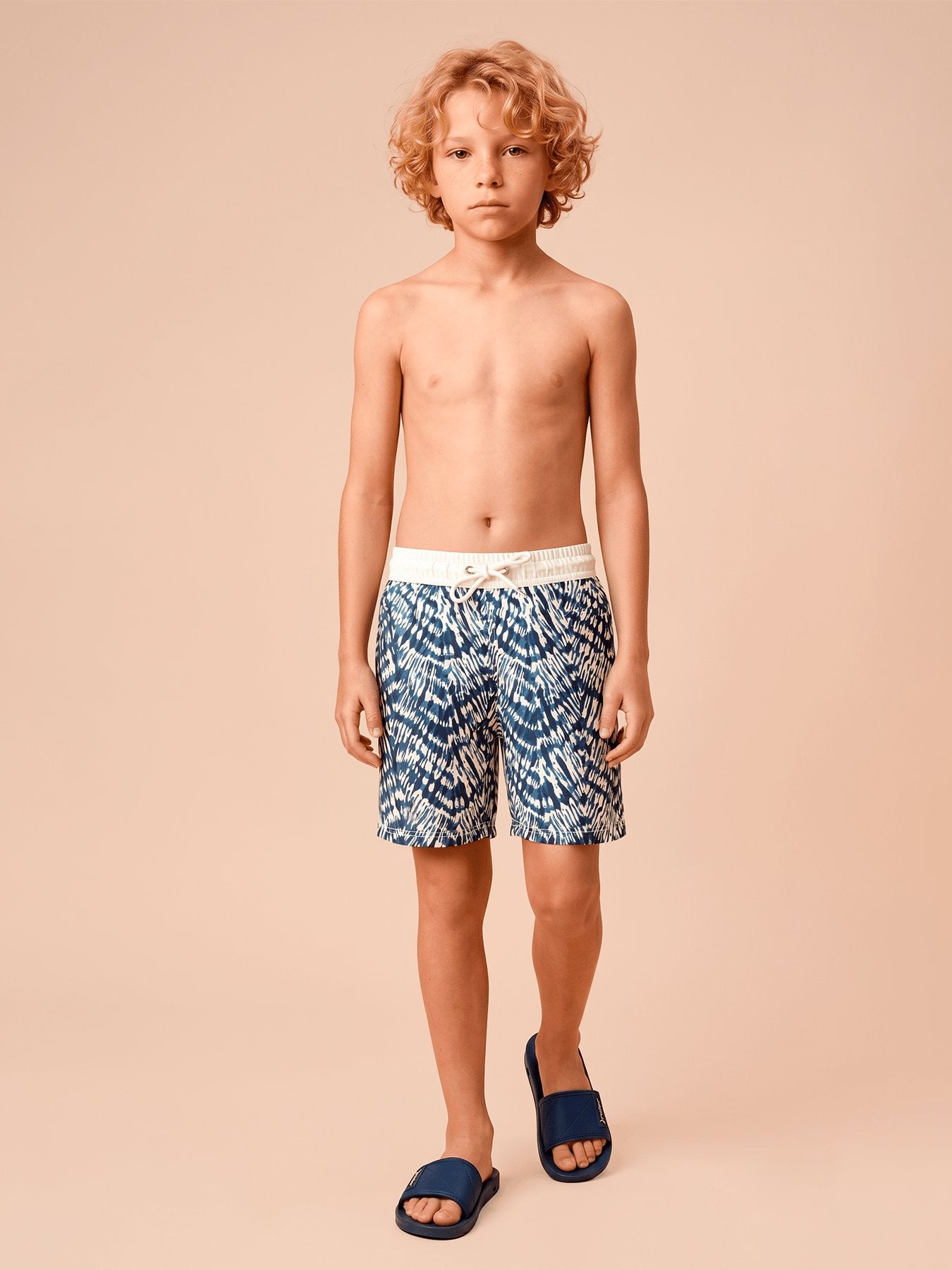 Shorts Acqua Infantil UV Com Proteção Solar - Tie Dye Azul