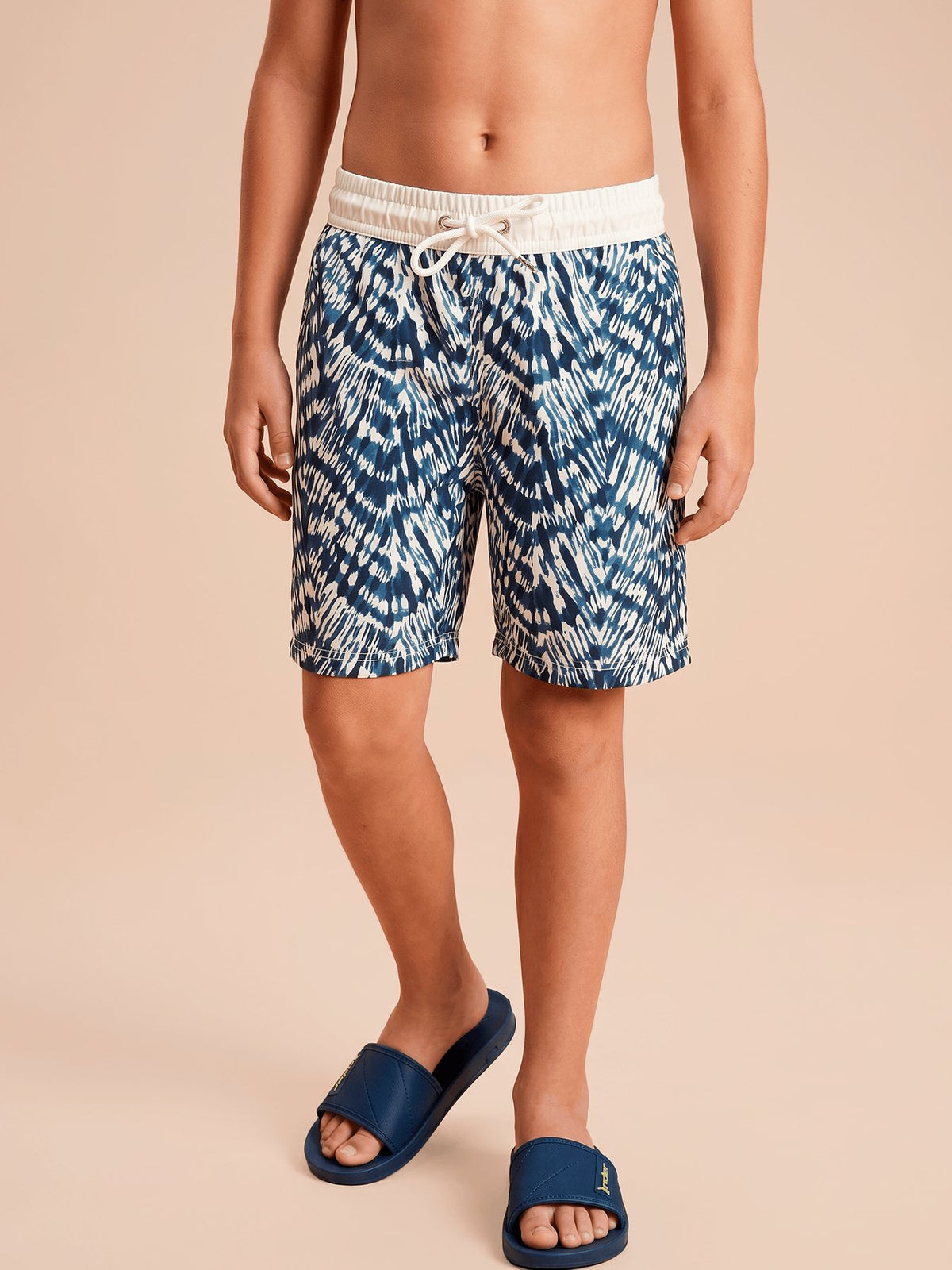 Shorts Acqua Infantil UV Com Proteção Solar - Tie Dye Azul