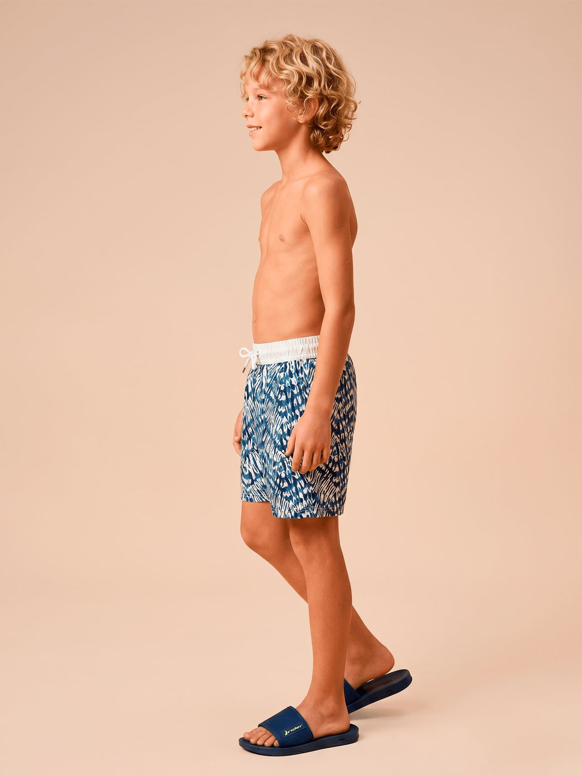 Shorts Acqua Infantil UV Com Proteção Solar - Tie Dye Azul