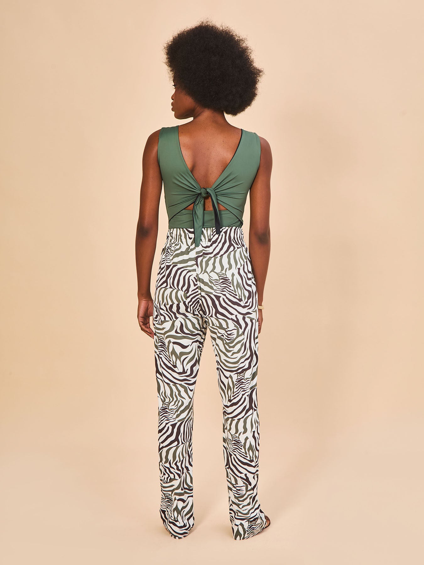 Calça Reta UV Com Proteção Solar FEM - ESTAMPA FAUNA
