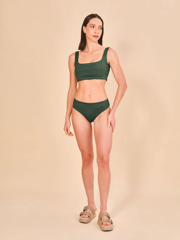 Biquíni Conjunto Fit Color UV Com Proteção Solar FEM - VERDE CACTO