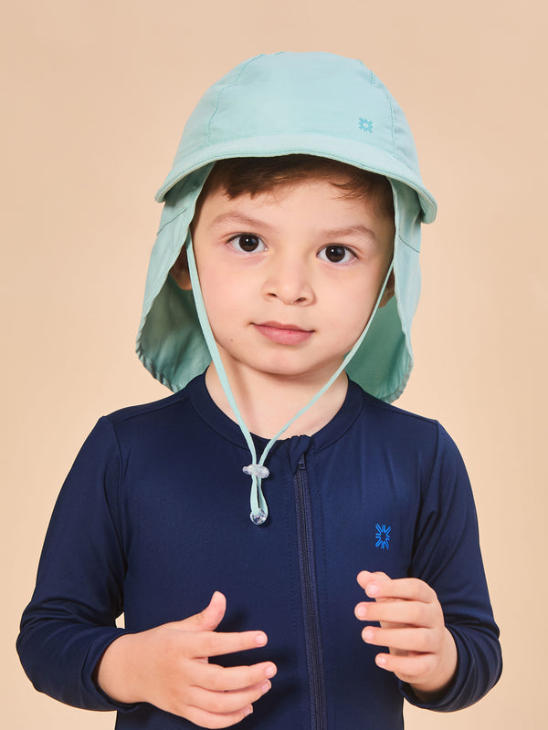 Boné Legionário UV Com Proteção Solar Basic Baby - VERDE AGUA