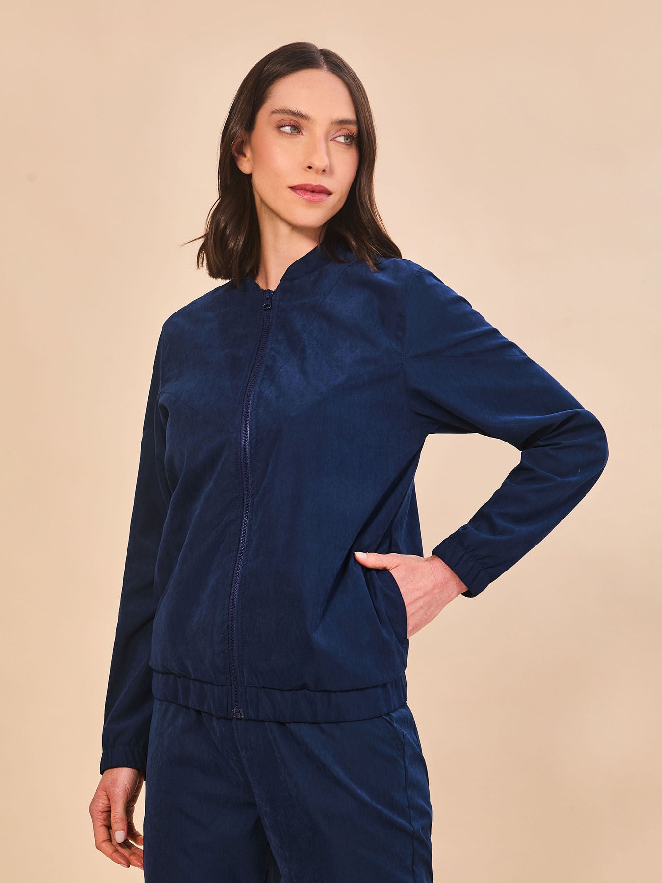 Casaco Basic Premium UV com Proteção Solar ML FEM - MARINHO