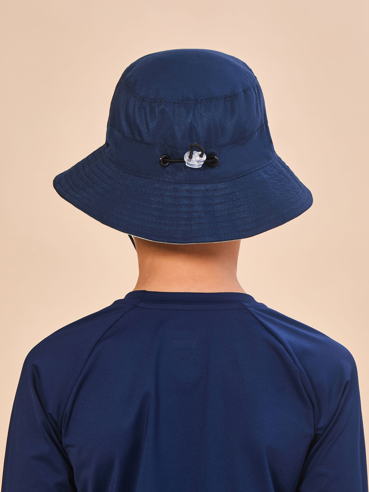 Chapéu UV Infantil Com Proteção Solar Basic Kids - MARINHO/VERDE AGUA