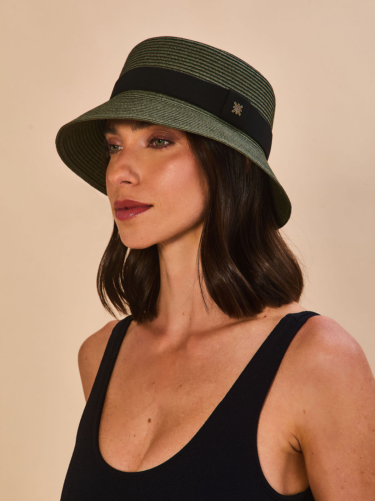 Chapéu UV Com Proteção Solar Cap-Ferrat Areia - VERDE MILITAR