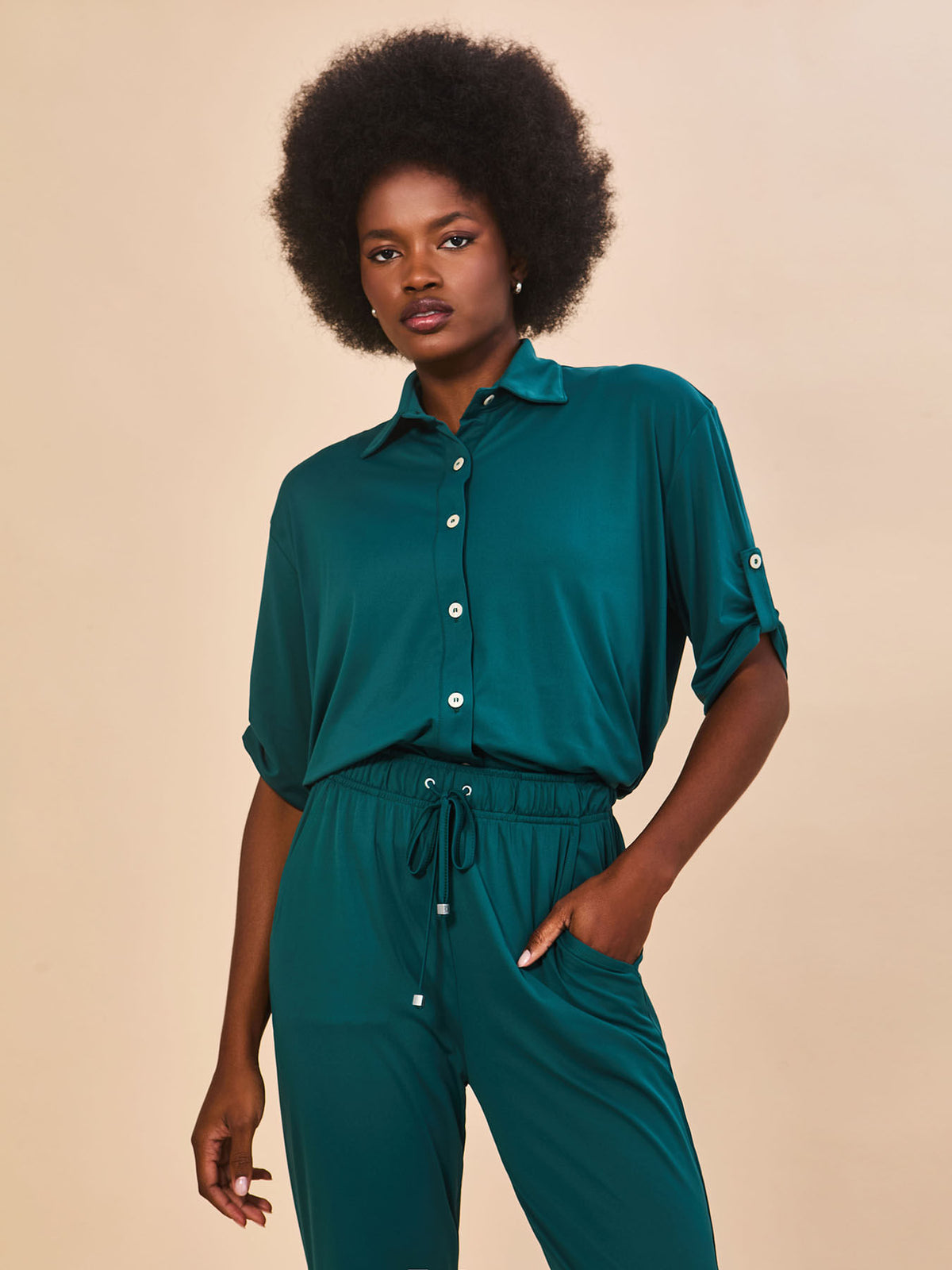 Calça UV Basic Com Proteção Solar-PETROLEO