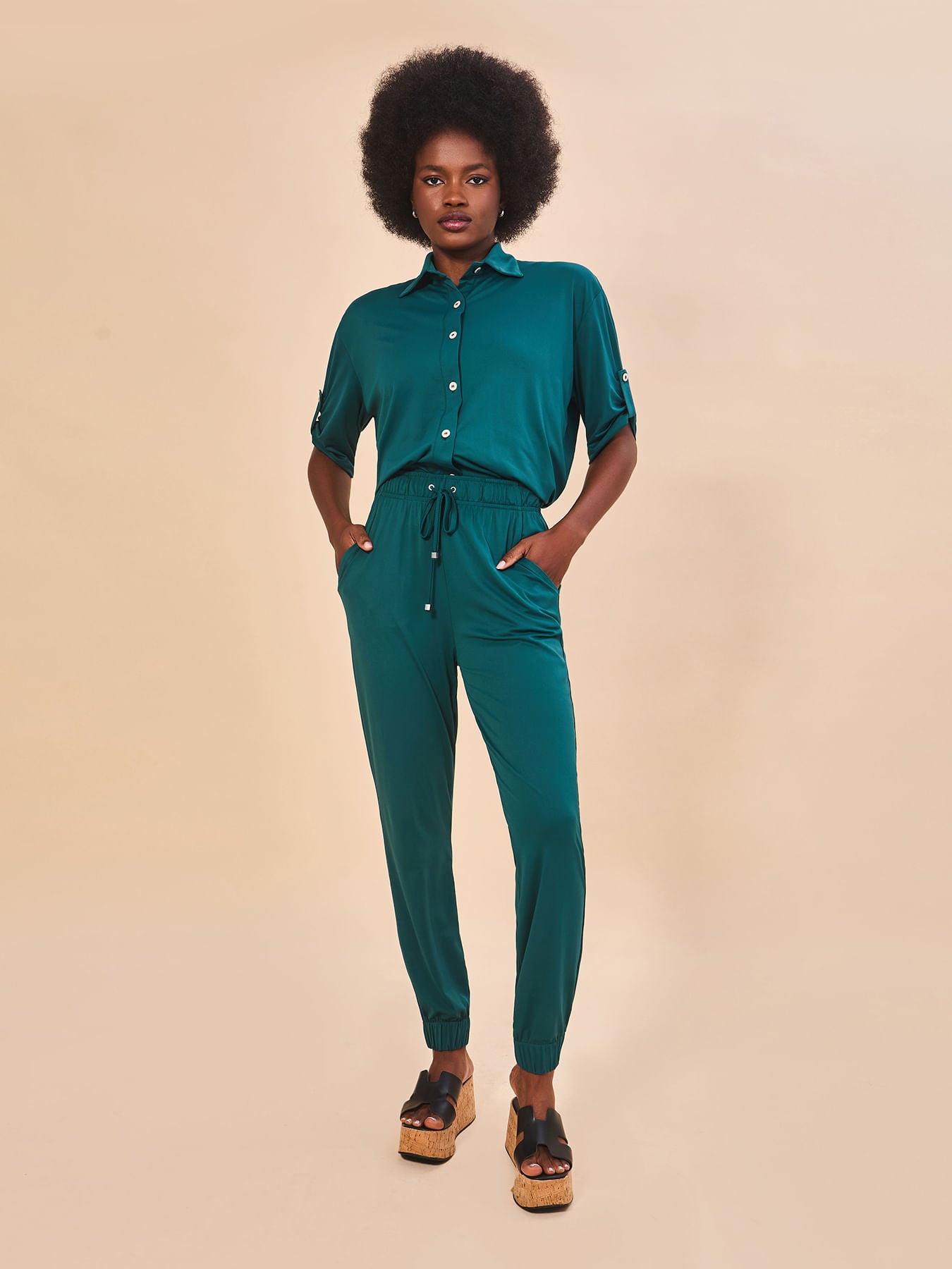 Calça UV Basic Com Proteção Solar-PETROLEO