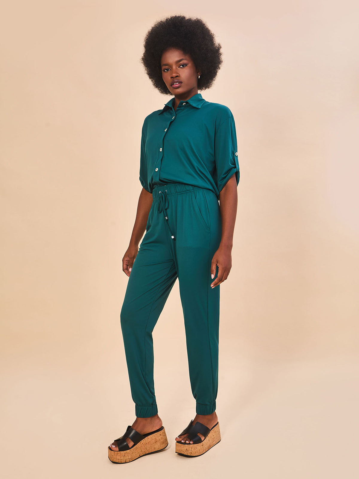 Calça UV Basic Com Proteção Solar-PETROLEO