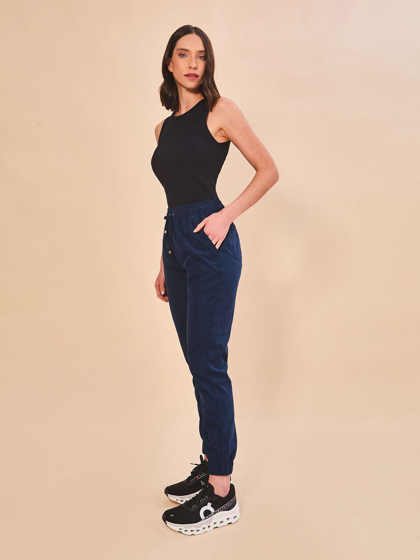Calça UV Com Proteção Solar Basic Premium FEM - MARINHO