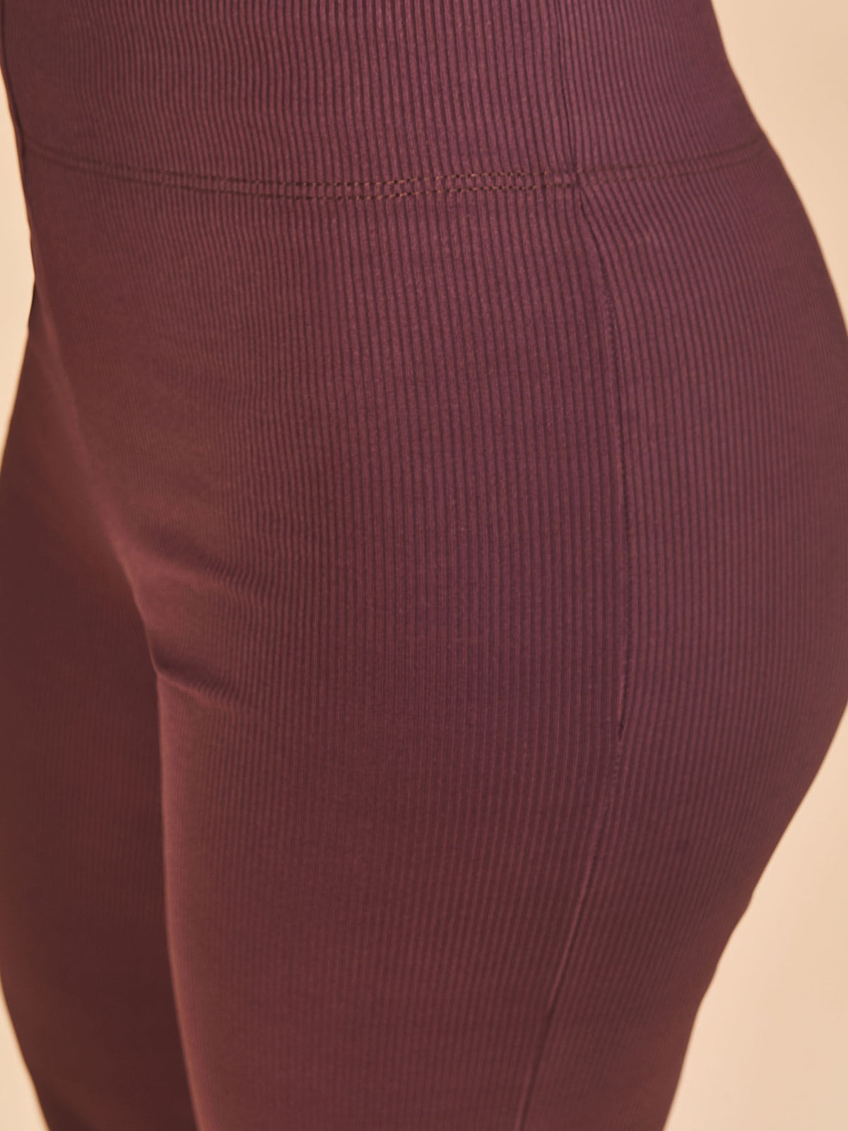 Calça Canelada UV Com Proteção Solar FEM - CAFÉ