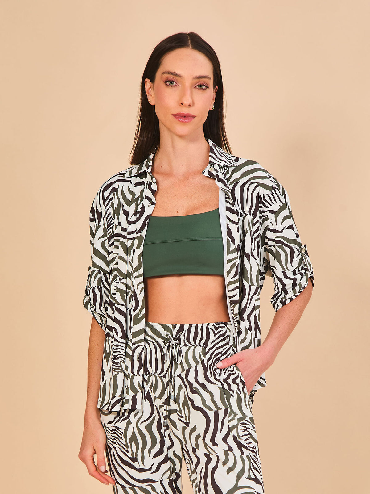 Camisa UV Com Proteção Solar Copa MC FEM - ESTAMPA FAUNA