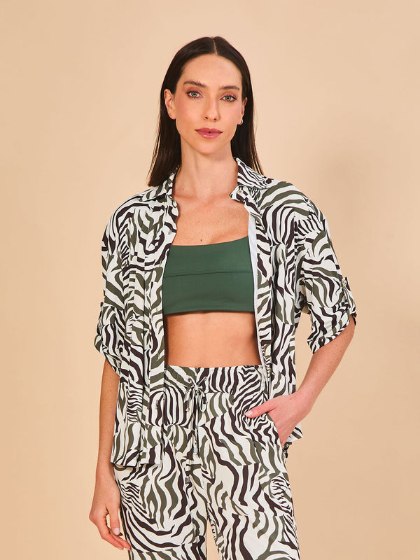 Camisa UV Com Proteção Solar Copa MC FEM - ESTAMPA FAUNA