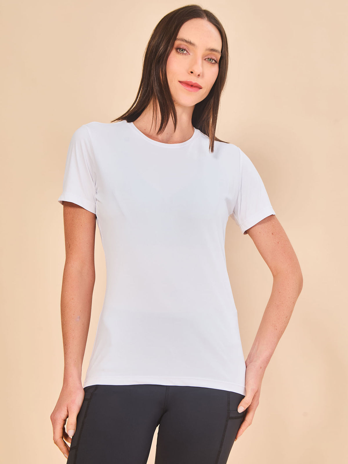 Camisa New Fit UV Feminina Com Proteção Solar MC - OFF WHITE