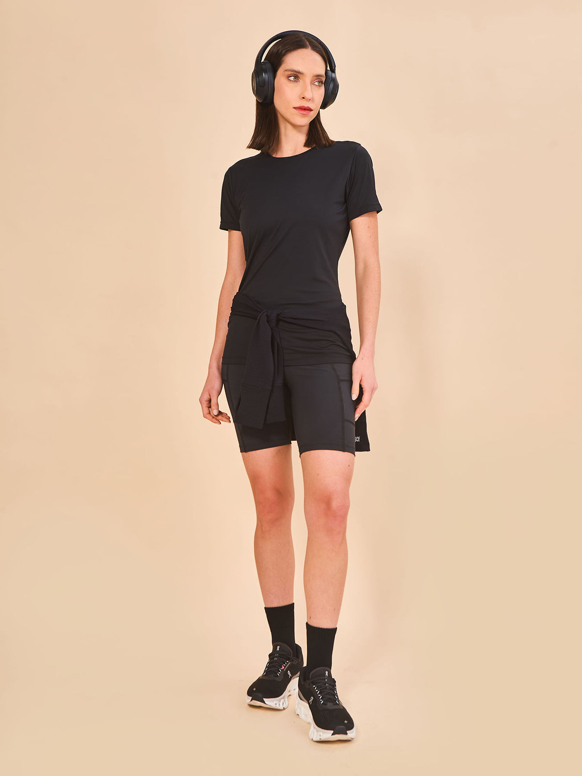 Camisa New Fit UV Feminina Com Proteção Solar MC - PRETO