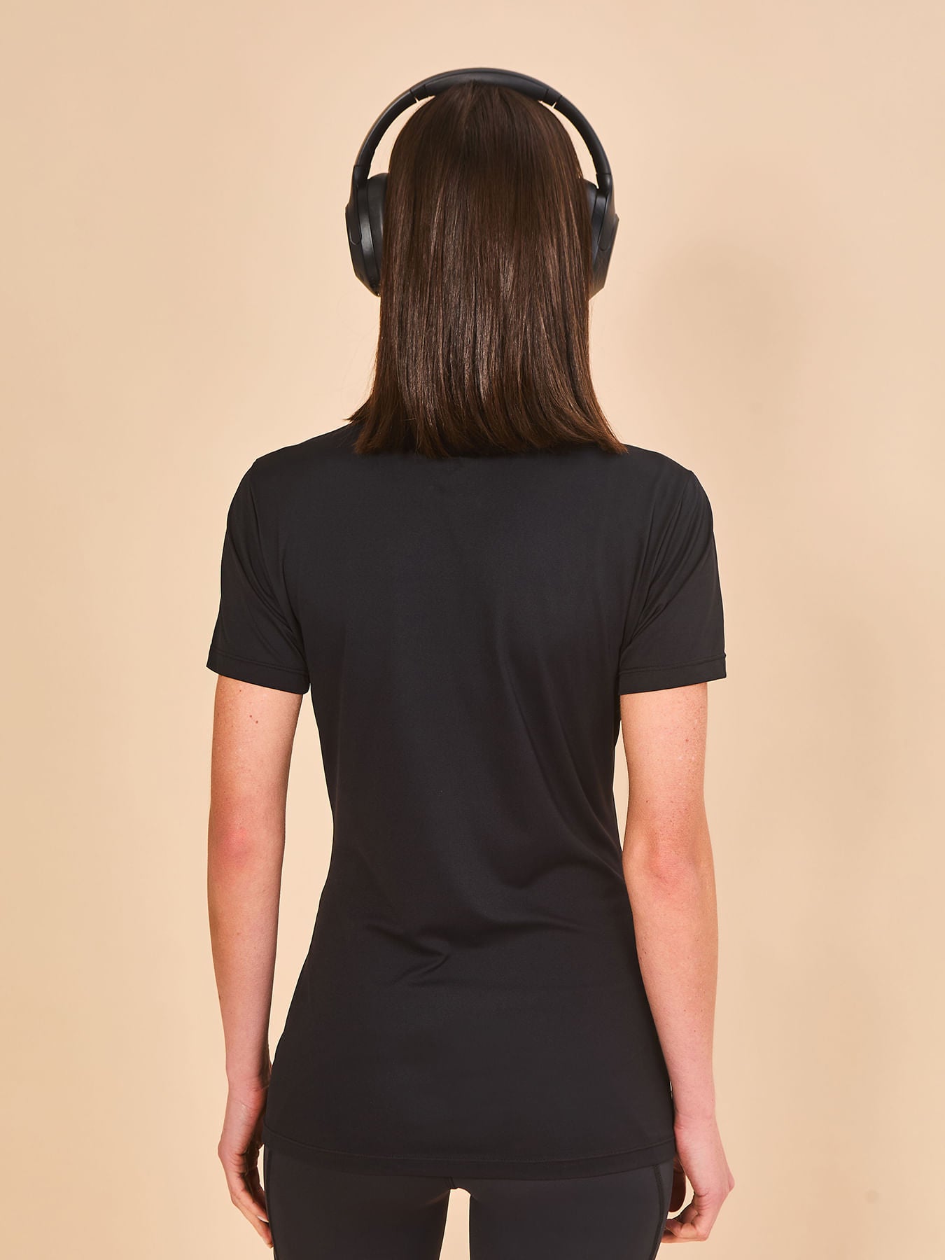 Camisa New Fit UV Feminina Com Proteção Solar MC - PRETO